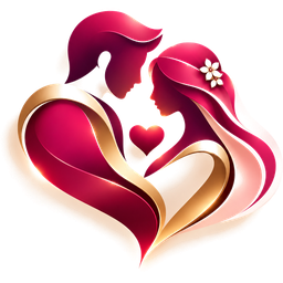 Sangam Rishta logo: a couple inside a heart